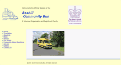 Desktop Screenshot of bexhillcommunitybus.co.uk